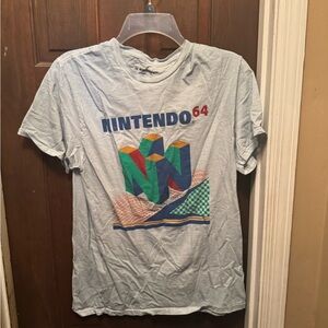 Men’s Medium Nintendo 64 Graphic Short Sleeve T-Shirt - Gray